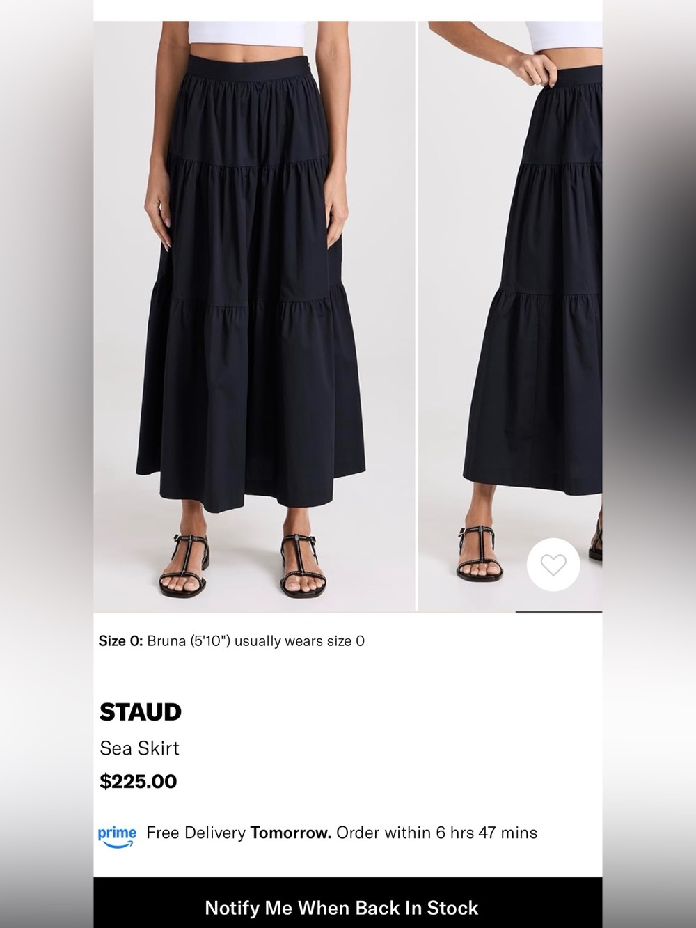 STAUD Sea Skirt in Navy - Never Worn - Picture 5 of 6
